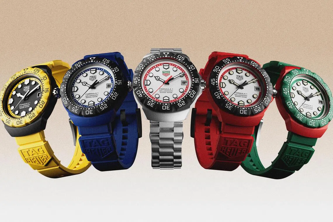 Formula 1 Solargraph系列搭载Calibre TH50-00 Solargraph太阳能机芯，由太阳光或人造光驱动。（泰格豪雅提供）