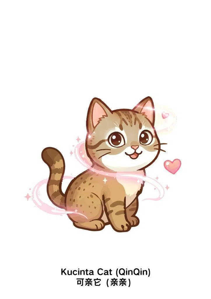 中部的新加坡拉猫“可亲它”（Kucinta）