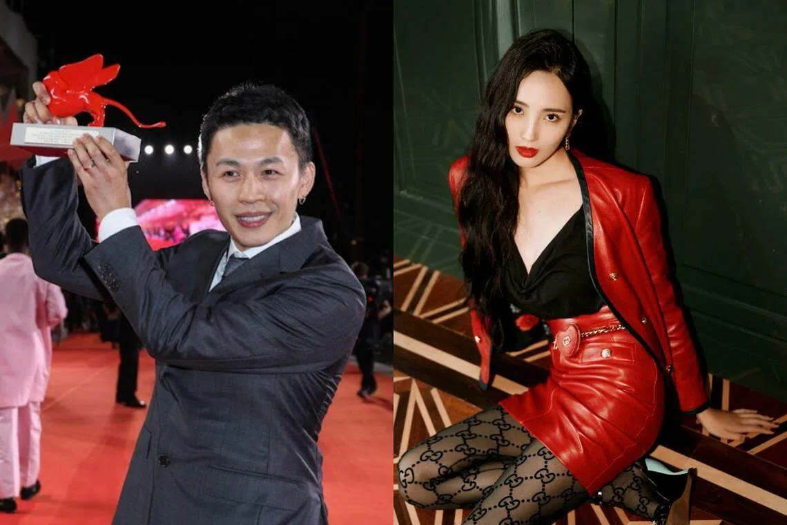 李鸿其在威尼斯影展获奖后感谢女友紫璇。（互联网）