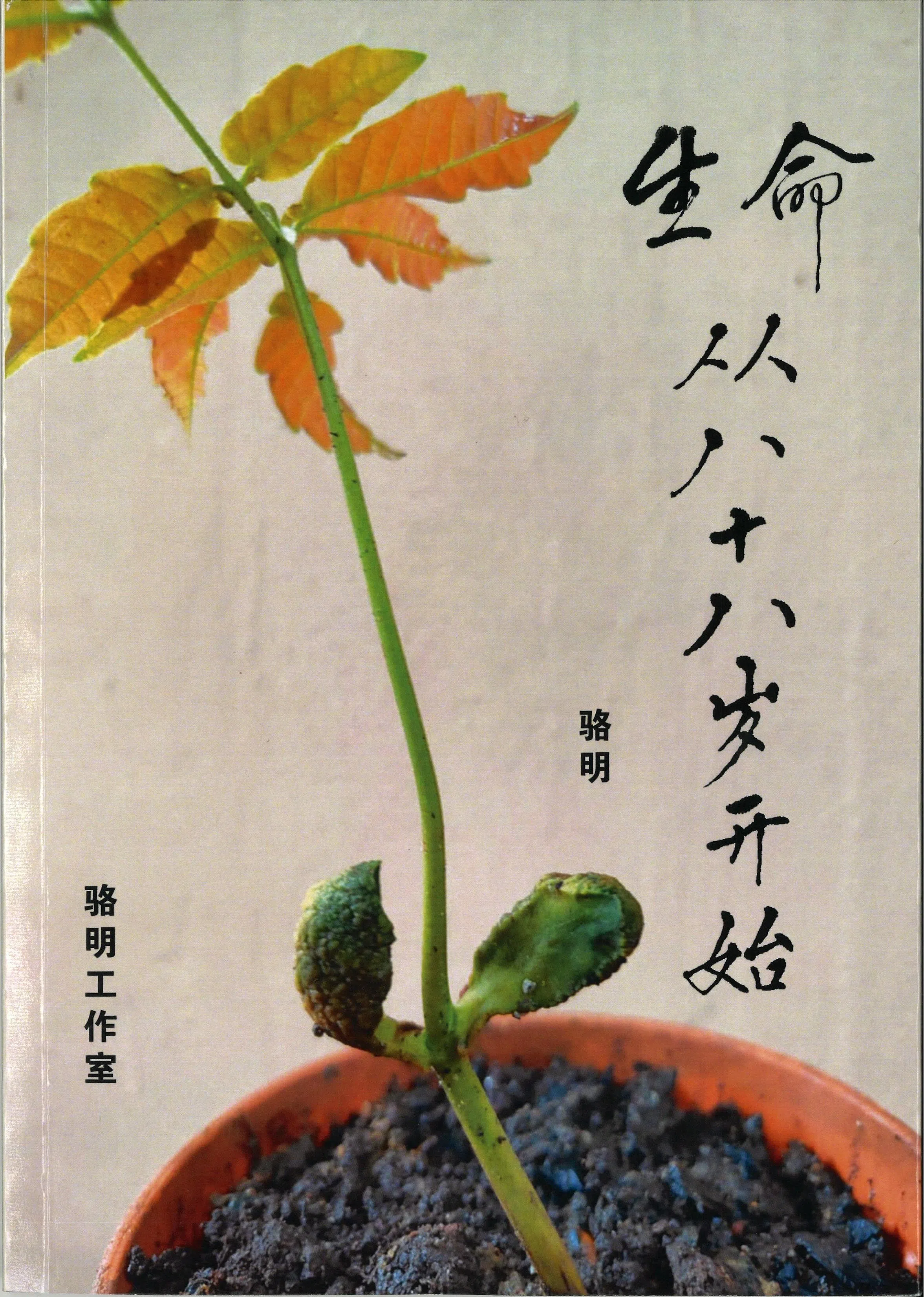 骆明写作《生命从八十八岁开始》勉励自己，也提醒读者不要放弃希望。（骆明工作室提供）