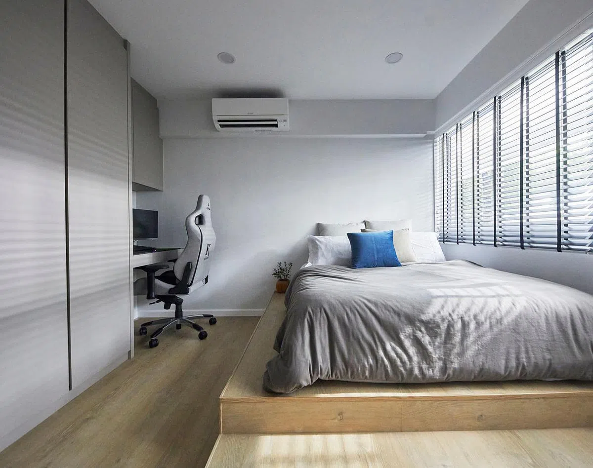 儿子的房间功能性十足。