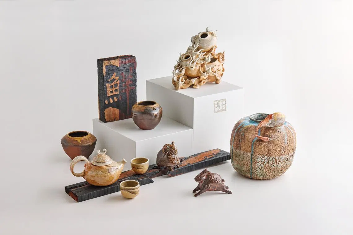 梁志贤师傅的陶瓷作品。（酒店提供）