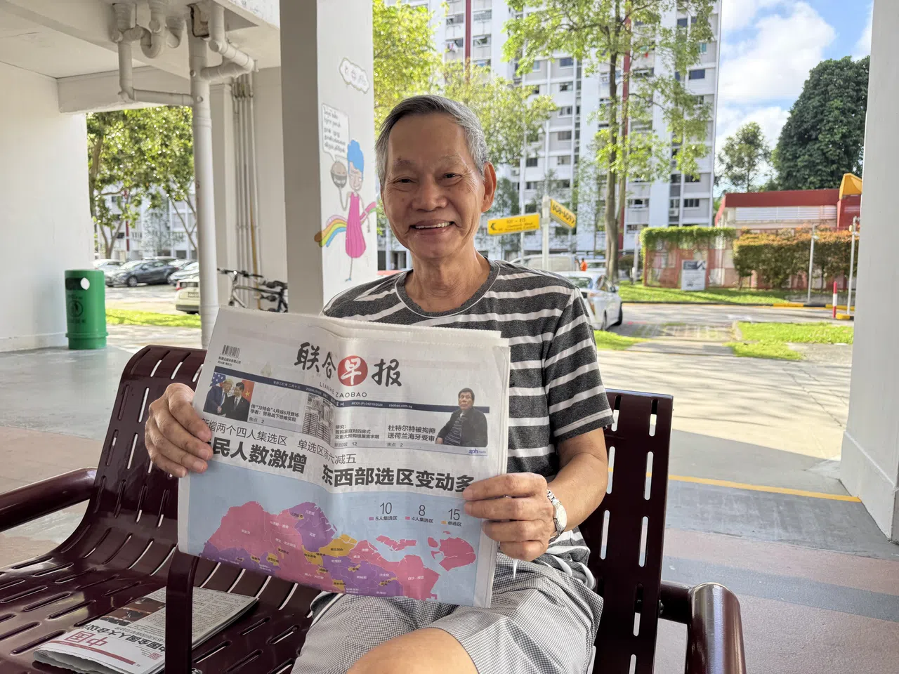 住在西海岸50多年的杨大华（82岁）认为，易华仁被判坐牢应该不会削弱人们对行动党的支持，因为他推动社区发展有一定贡献。（蔡玮谦摄）