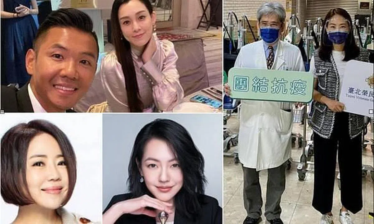 黑人夫妇（左上图）、贾永婕（右图右）、于美人（左下图）、小S等人的善举都被网民议论。（互联网）