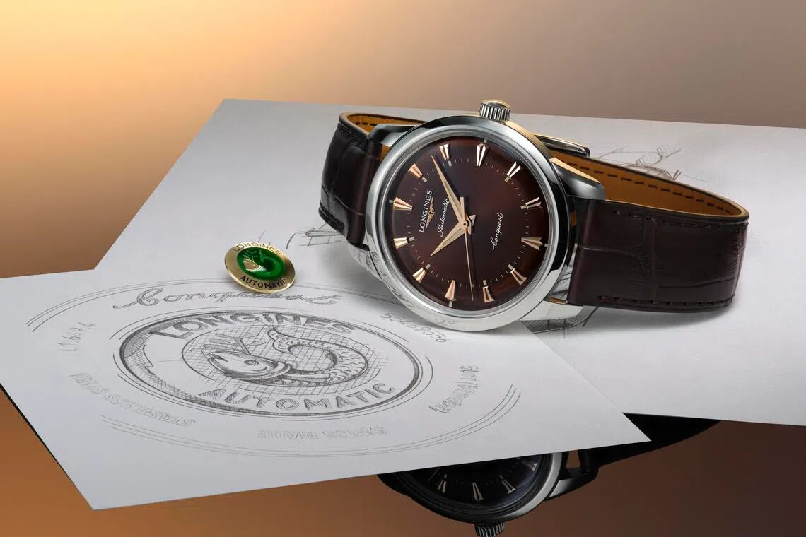 Conquest Heritage在2025年推出38毫米与40毫米新作，以复古风格呼应历史，并融入现代技术。（浪琴表提供）