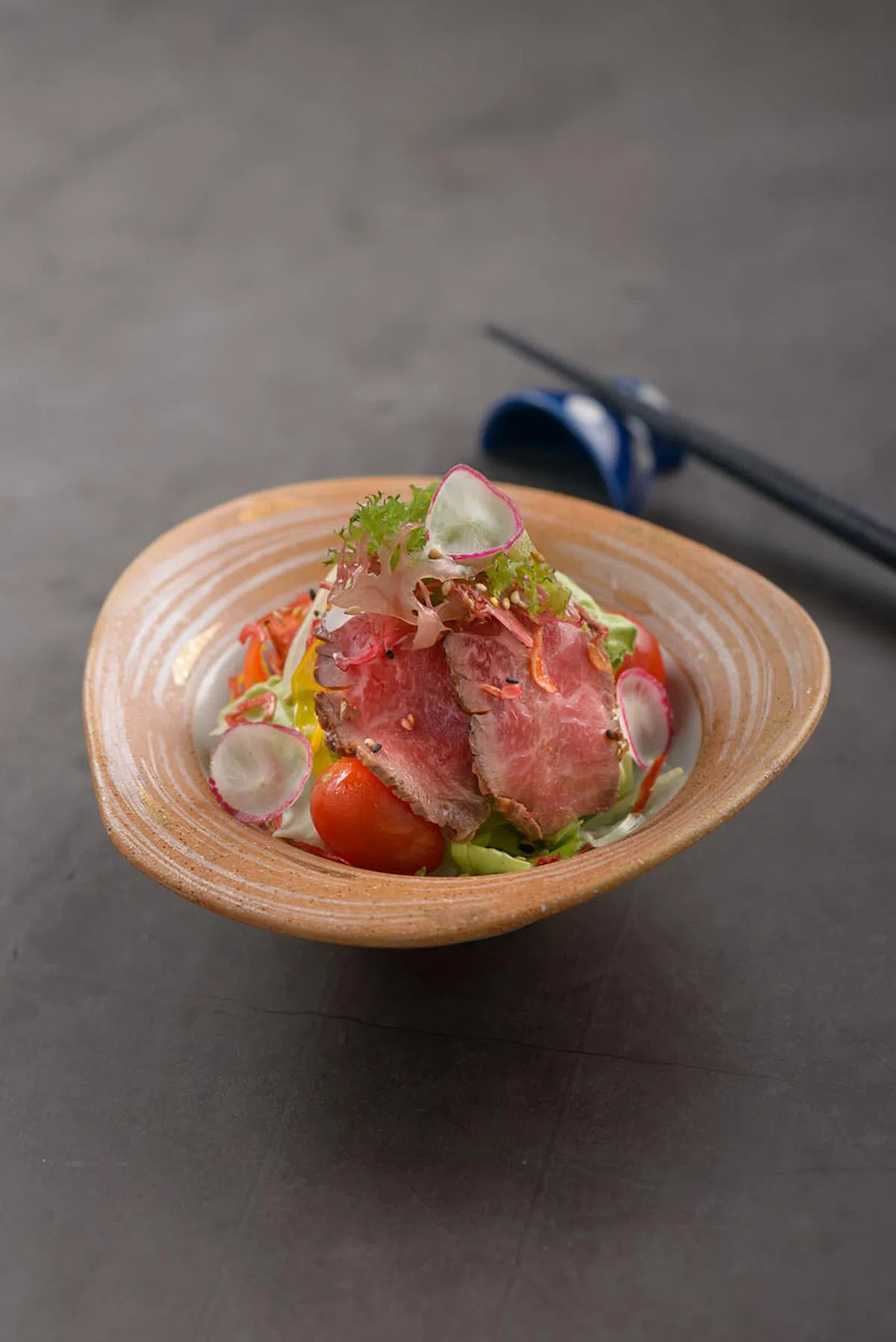 The Gyu Bar牛肉沙拉选用鹿儿岛的萨摩和牛。