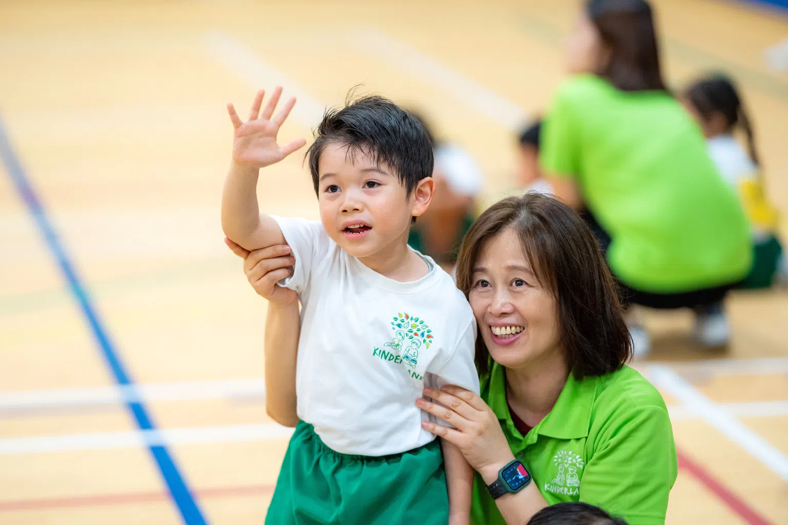 傅聪老师分享道，除了系统化的学习，学生们在午休或进行体育活动时，也伴有适宜的音乐，帮助他们更快速地进入不同的状态。（图/馨乐园提供）