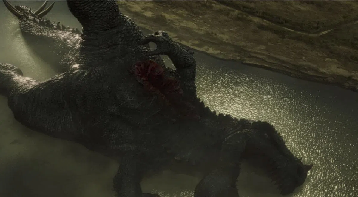 《怪兽死了怎么办？》里的怪兽死亡后，要处理它的庞大身体是很大的挑战。（片商提供）