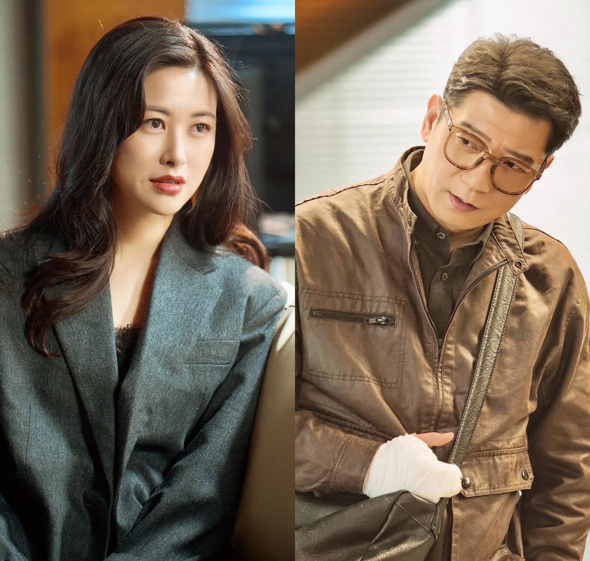 朱珠饰演的梁珊珊（左）是简冰的闺蜜，她心疼姐妹，也可怜人到中年的薛易明（左）。（互联网）