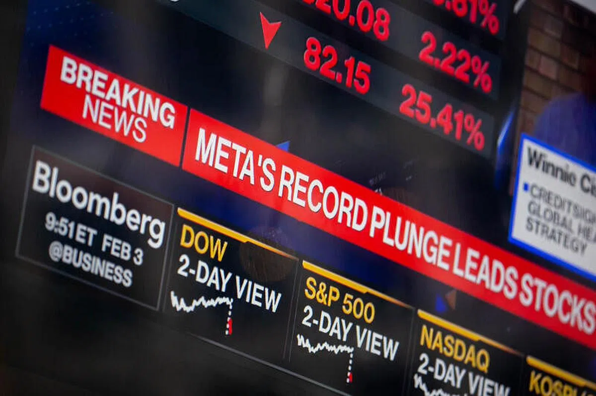 单单在交易的首个小时里就中暴跌约25％。全日无法收回丝毫失地。（彭博社）