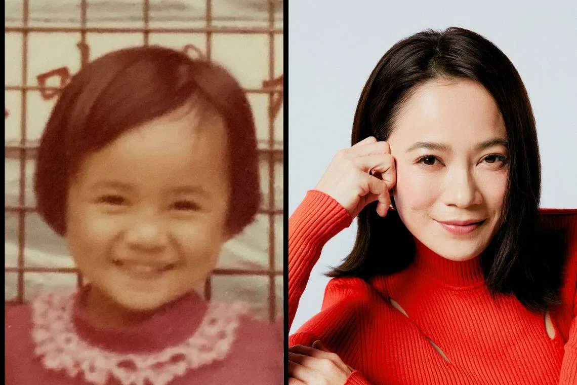 杨雁雁笑说自己小时候就一脸调皮的样子。（杨雁雁提供）