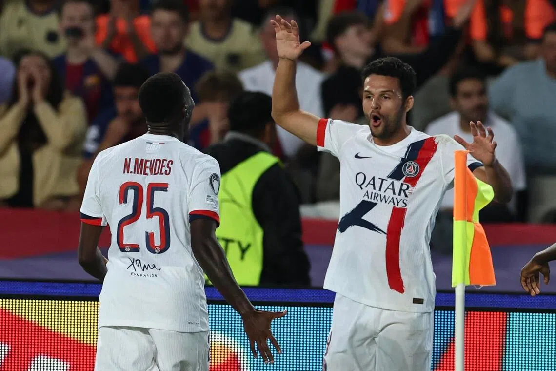 大巴黎欧冠逆转绝杀巴塞哈兰德双响曼市仍被逼平| 联合早报