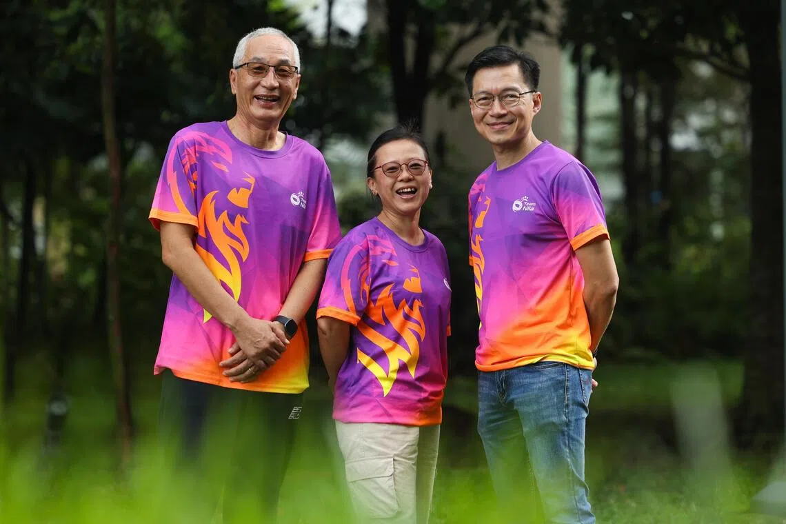 张立明（中）印象最深的新加坡运动员是羽毛球国手骆建佑，她也期待自己口中的“帅小伙”能在东运为国争光。（张俊杰摄）