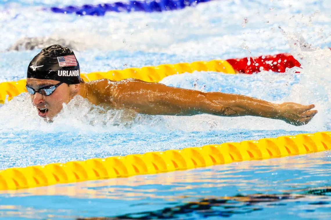 美国男队的唯一一块单人项目金牌来自乌兰多。（陈斌勤摄）