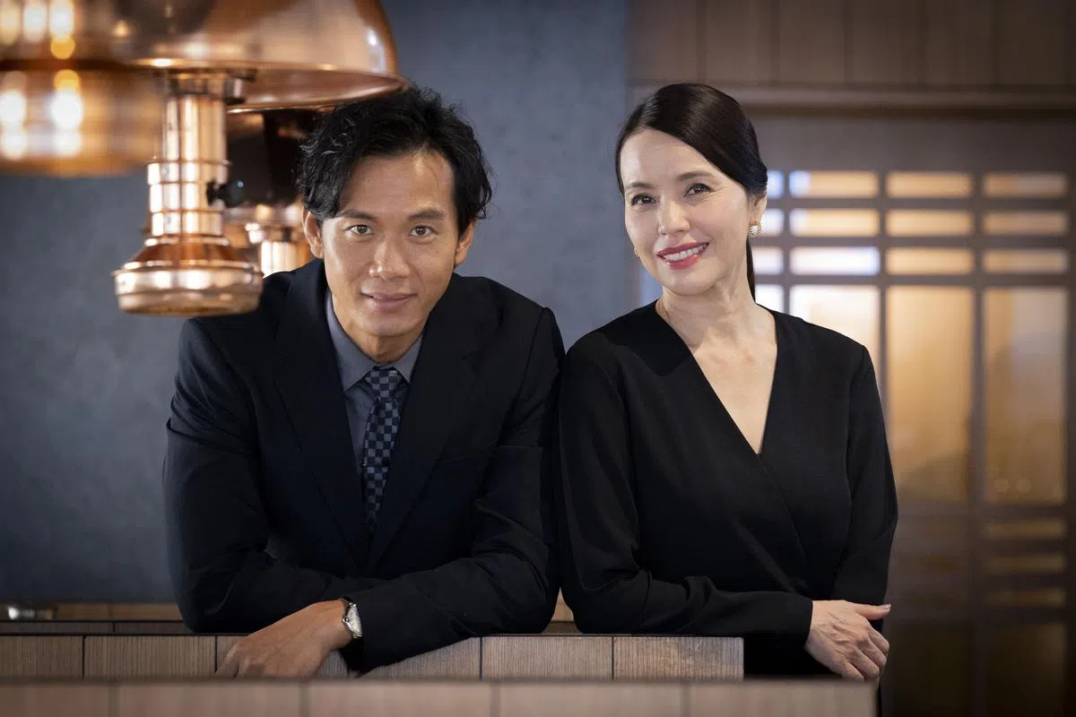 戚玉武和郑惠玉在新剧中有不少对手戏。（陈来福摄影）