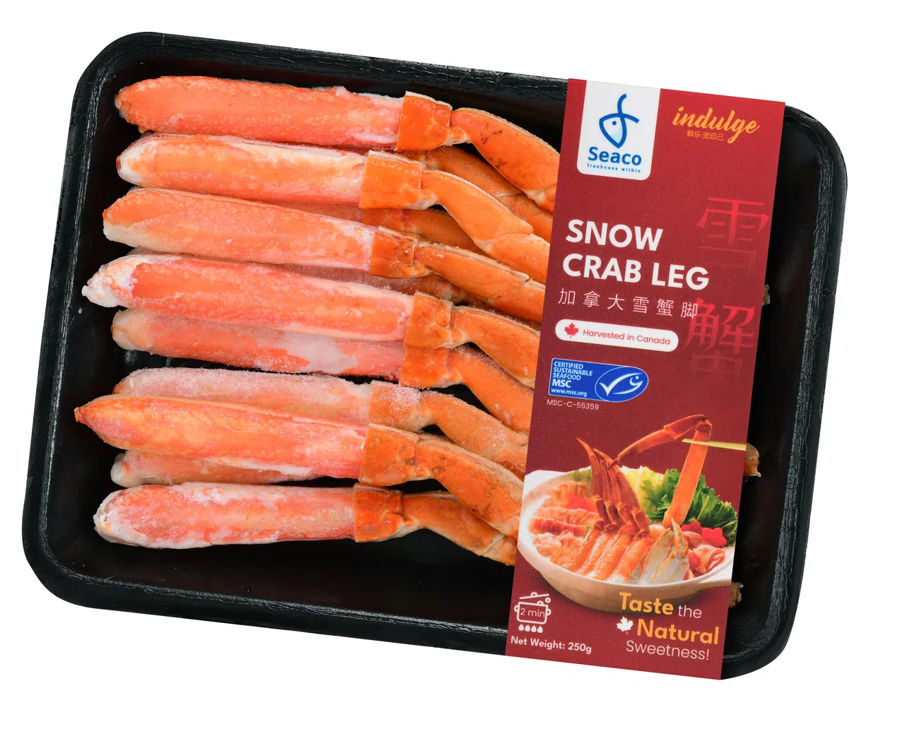 Seaco雪蟹蟹脚可用辣椒螃蟹酱料拌炒。（品牌提供）