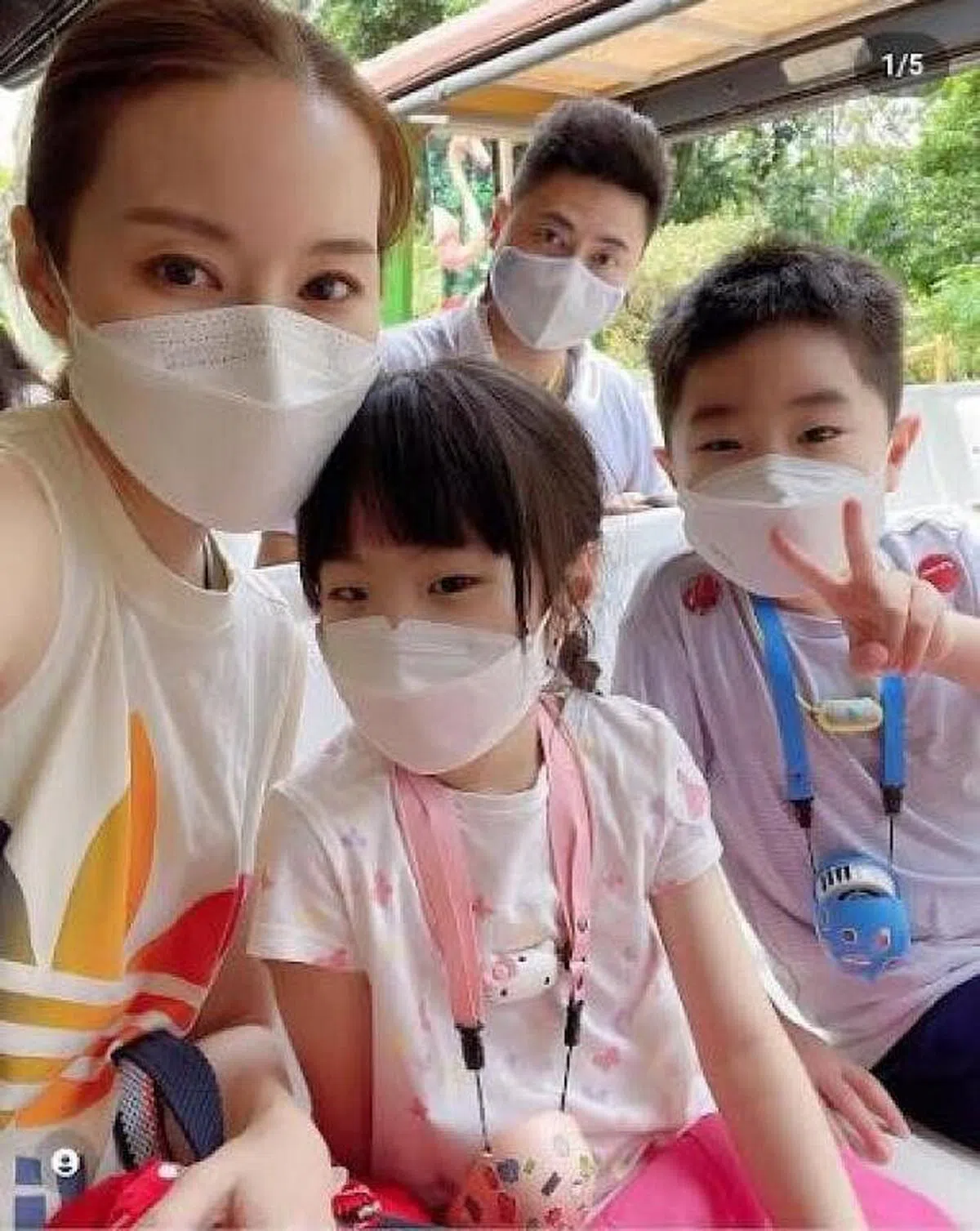 林湘萍与家人。(受访者提供） 