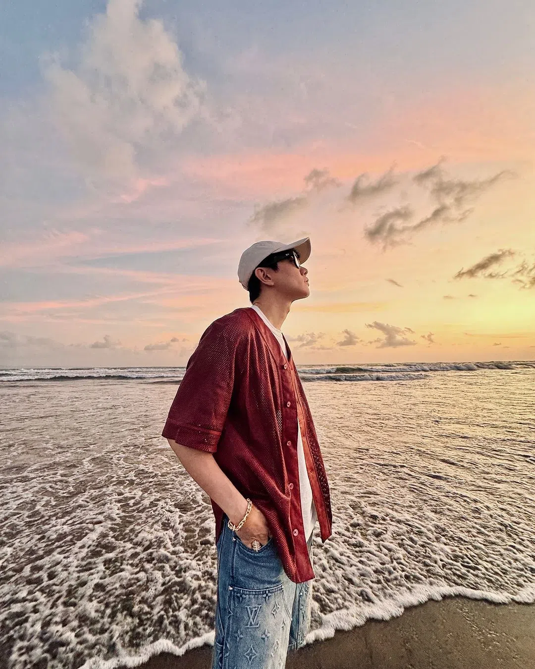 林俊杰以海景美照向国家祝寿。（取自林俊杰IG）