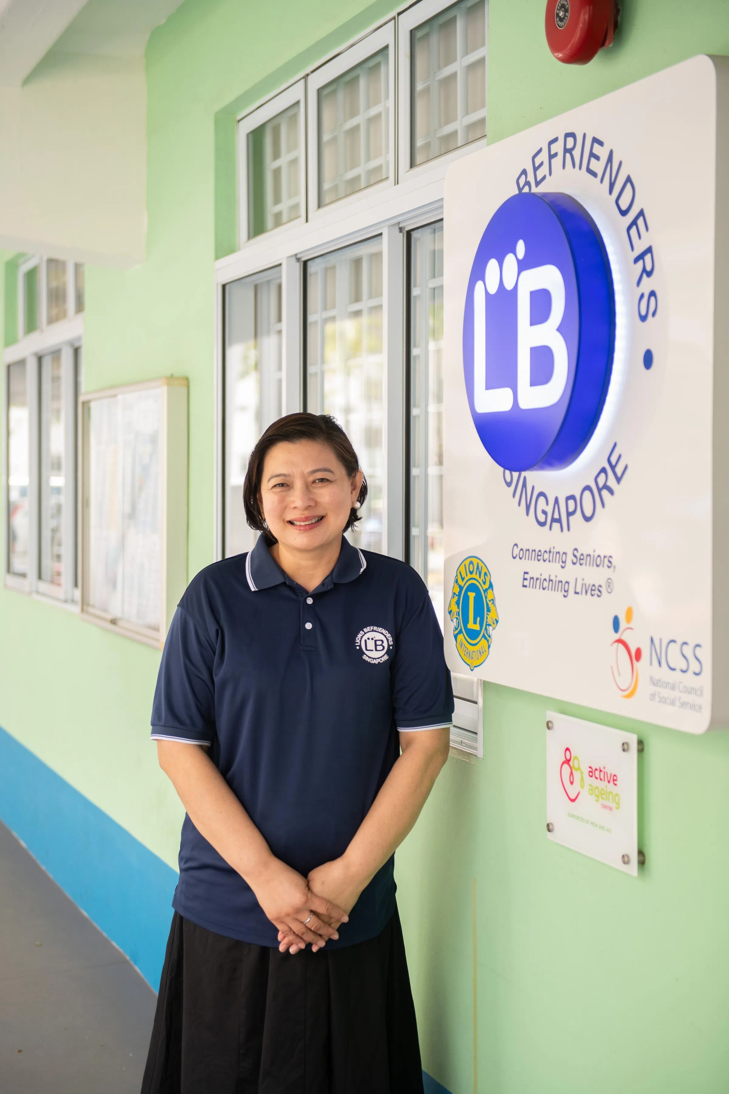 本地84个分区已委任了一个综合社区护理服务供应商，各负责协调8000名至1万6000名年长者的护理。狮子乐龄之友协会负责当中的四个分区。图为狮协执行董事黄秀琳。（特约摄影陈佳誉摄）