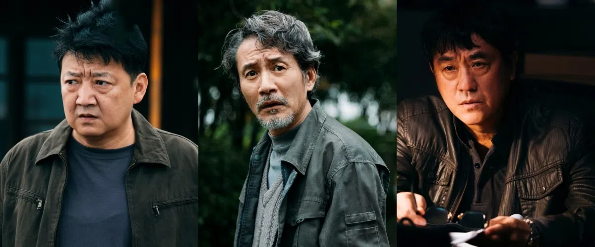 王砚辉（左起）、田小洁和何冰等戏骨，为《深渊无间》增色不少。（取自剧集微博）