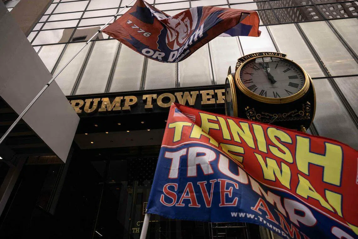 特朗普说，如果他要出售任何资产，例如佛州的海湖庄园或苏格兰的高尔夫球场，售价将会是一个“天文数字”。（法新社）