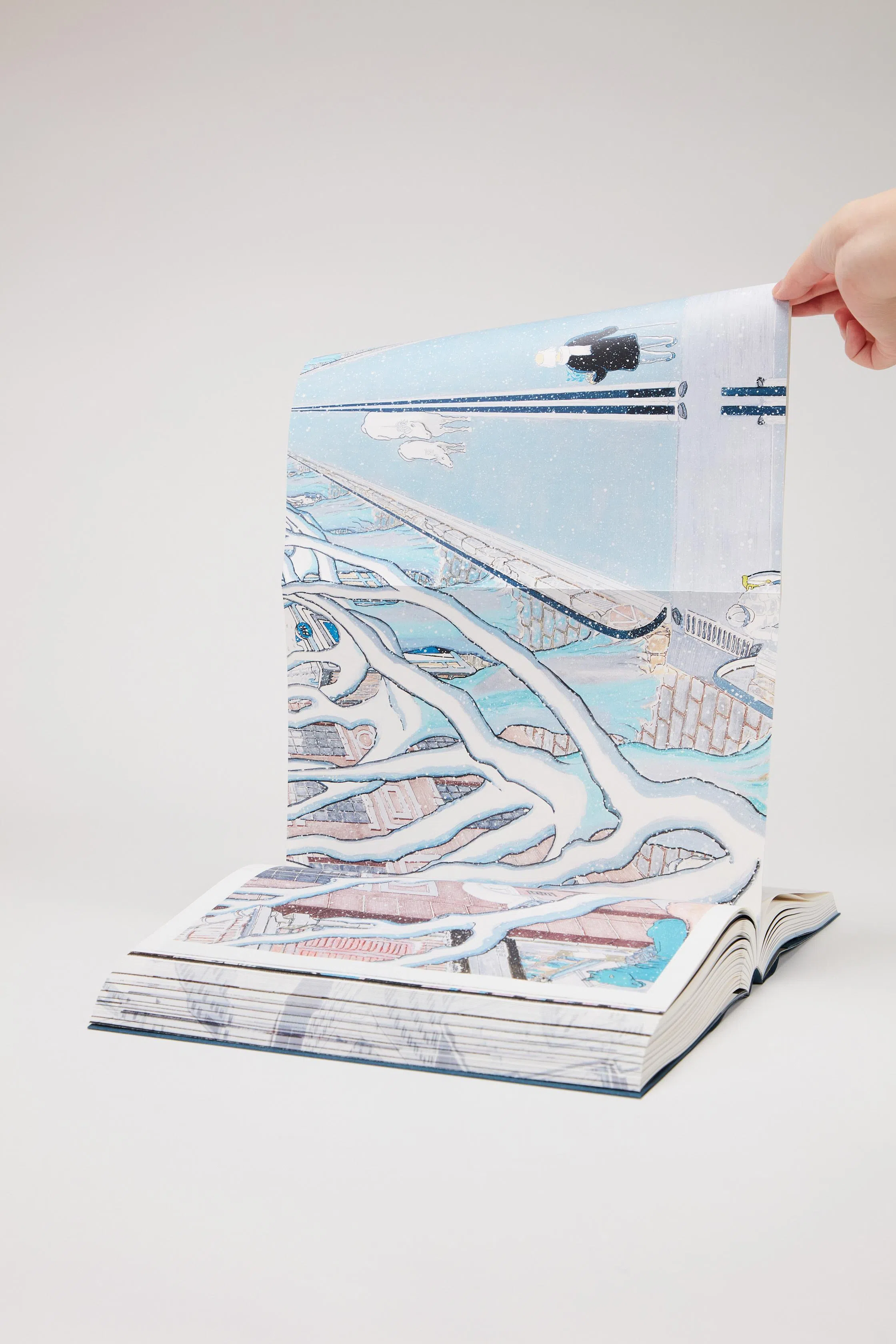 金宇澄最新画集《不响》收录1963年至2025年共438幅作品，包括《繁花》小说插图与电视剧原画。（金宇澄提供）