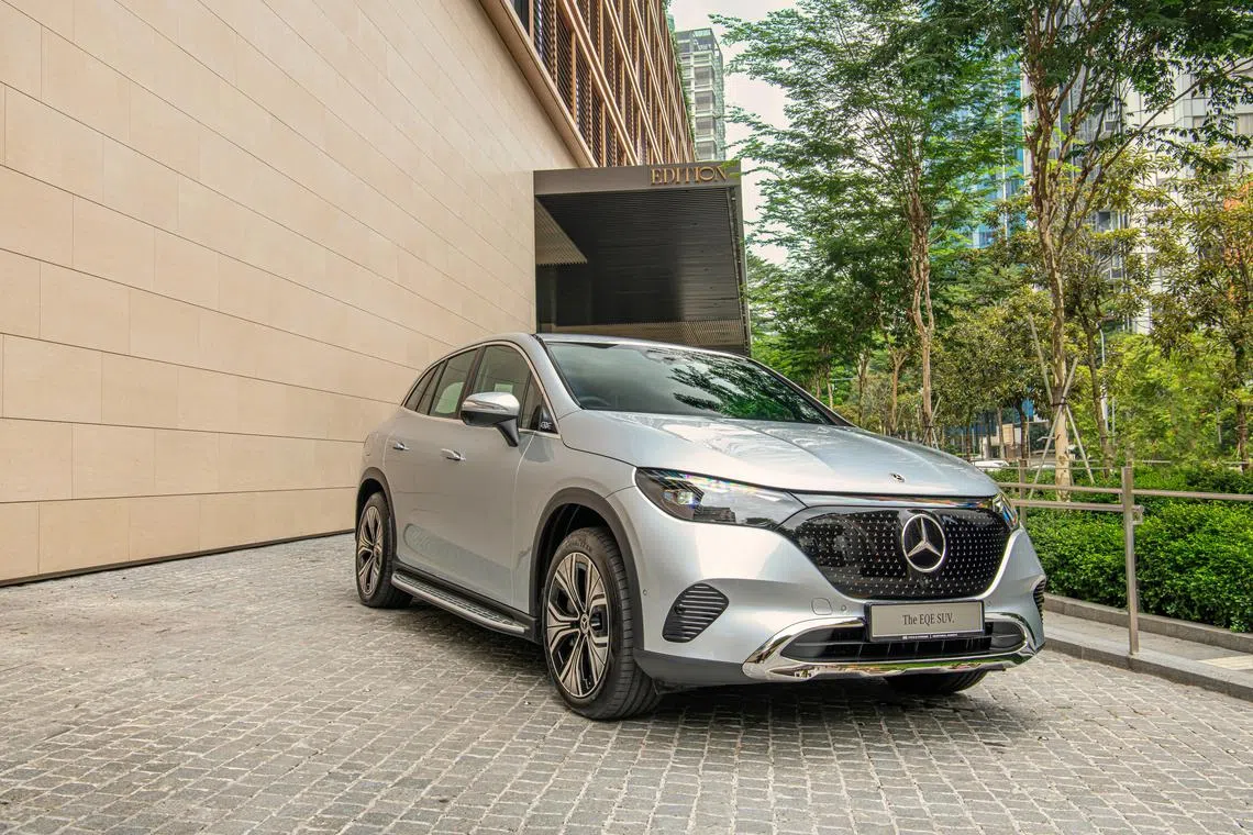 EQE SUV比EQE Saloon轿车更紧凑。（马赛地提供）