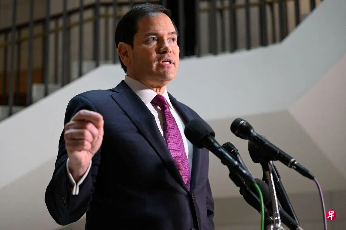 美国国务卿鲁比奥星期一说，美军不会蓄意袭击学校。 （彭博社）