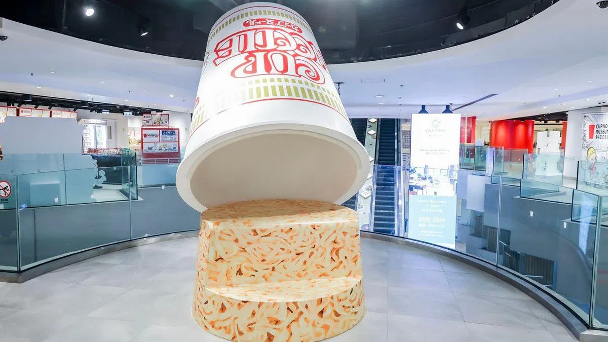 博物馆的巨型日清杯面（图/香港合味道博物馆）。