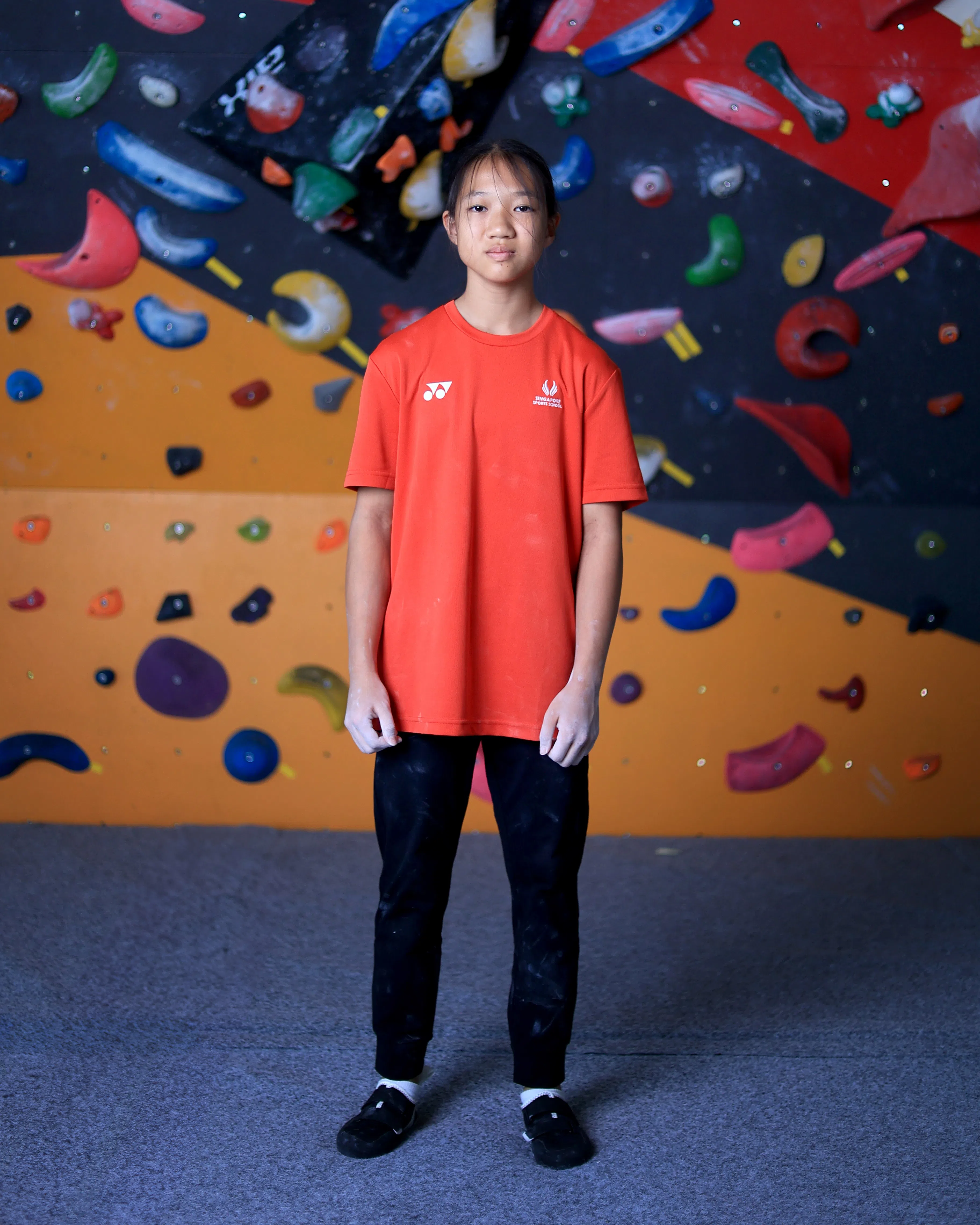 潘静恩，新加坡体育学校学生（龙国雄摄）
