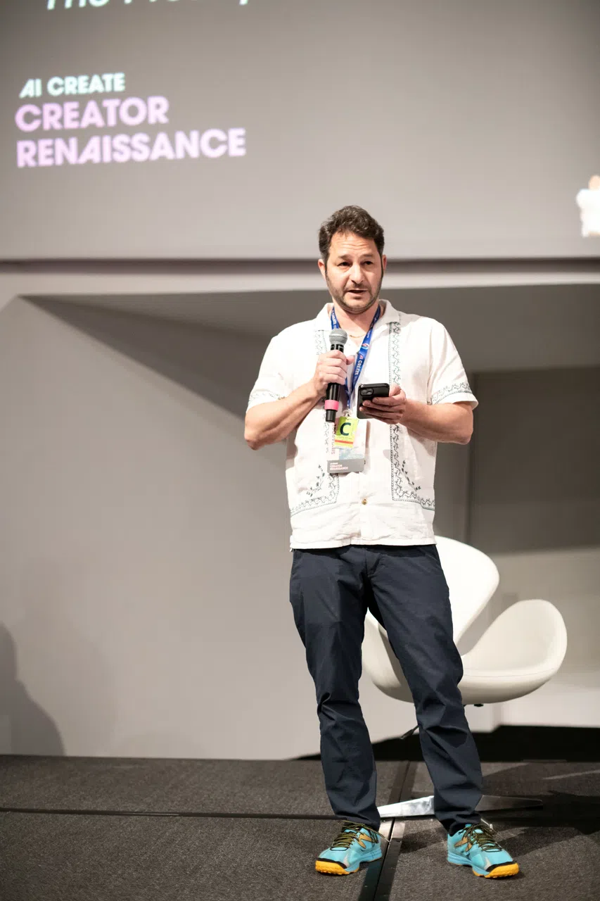 鲁宾来新出席艺术科学博物馆举行的Creator RenAIssance影展，全球首映《冰霜》下集。（Creator RenAIssance、艺术科学博物馆提供）