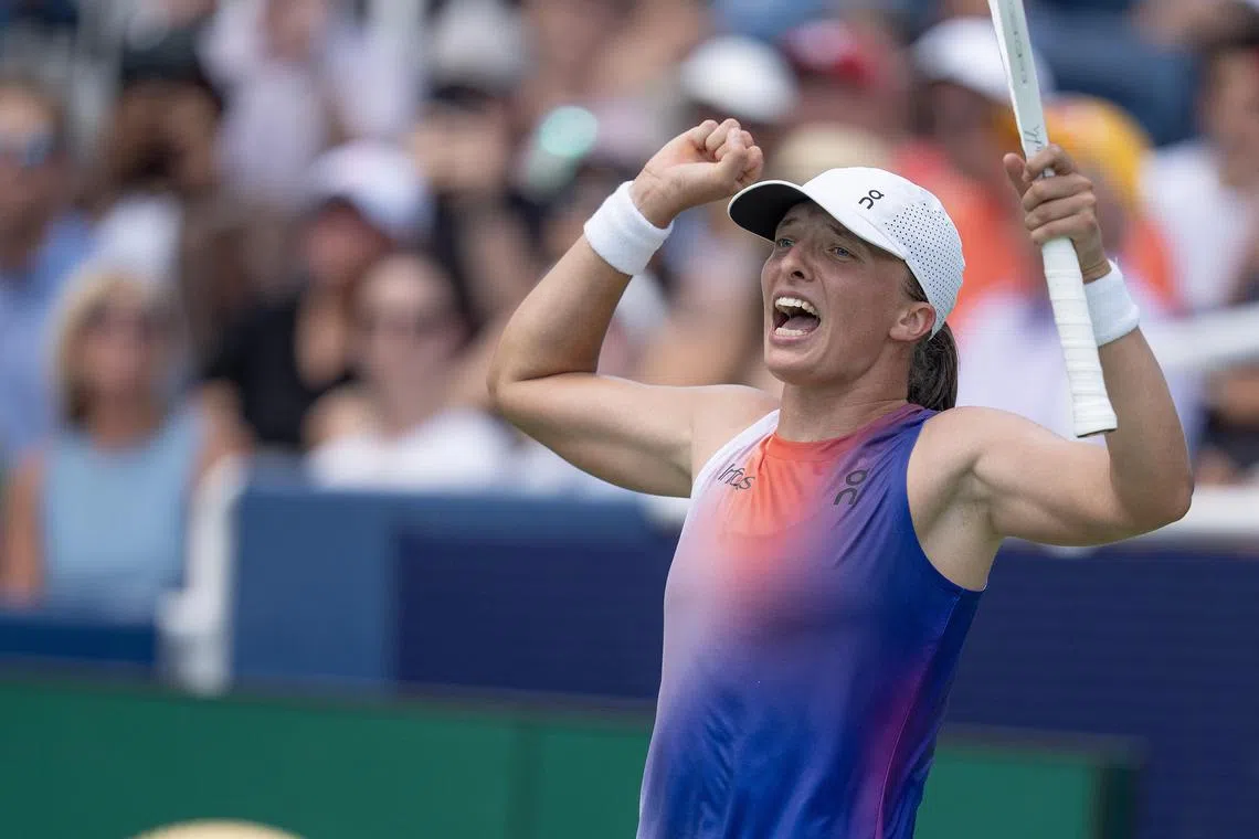 伊加（图）与米拉展开激战，最终凭借微小优势获胜。（路透社）