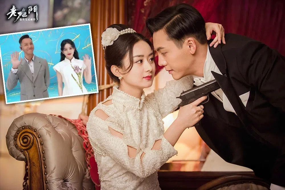 陈伟霆（大图右，小图左）和赵丽颖在陆剧《老九门》里合作。（互联网）