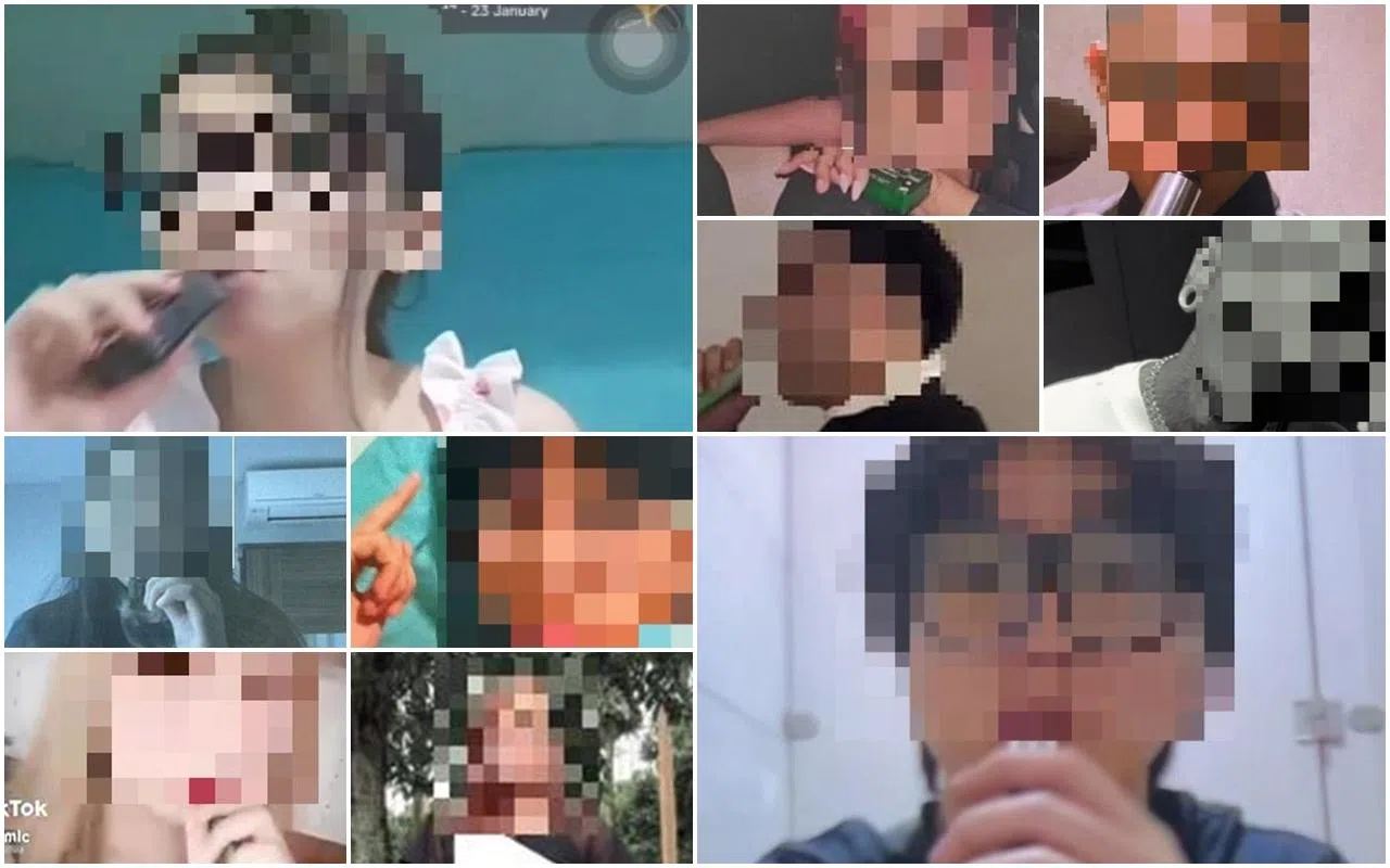 去年10月至今年5月，有10人在社交媒体平台上载电子烟画面，被卫生科学局追查并罚款。（卫生部、卫生科学局提供）