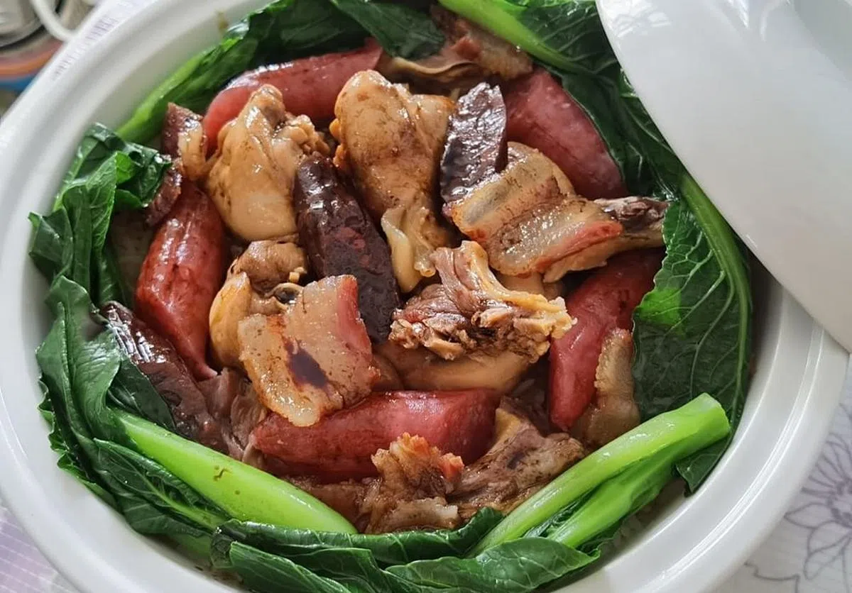 皆大欢喜港式腊味饭。（视频截图）