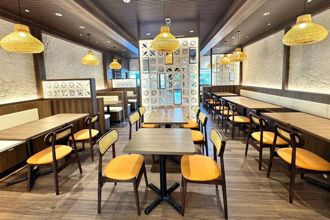 餐馆装潢十分注重细节，融入客家人山居的特色元素。（餐馆提供）